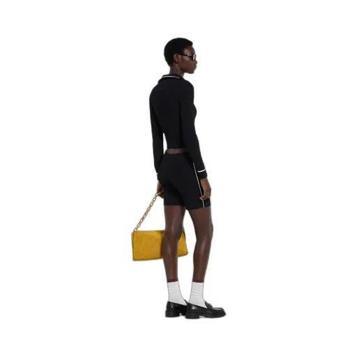 Ribbed Shorts With Intarsia
