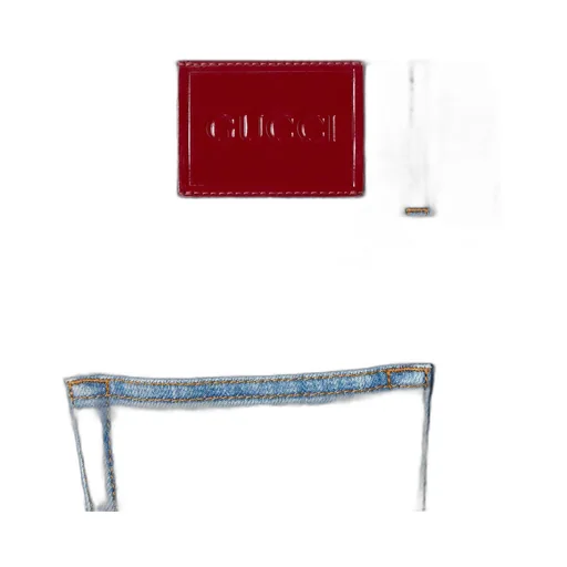 Flared Stretch Cotton Denim Trousers