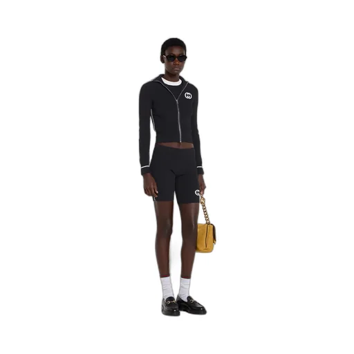 Ribbed T-Shirt With Intarsia