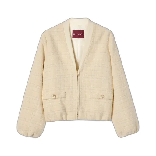 Check Cotton Tweed Jacket