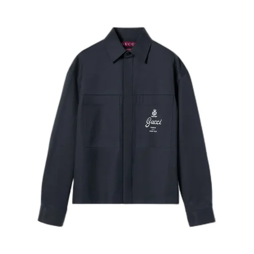 Cotton Twill Shirt With Print