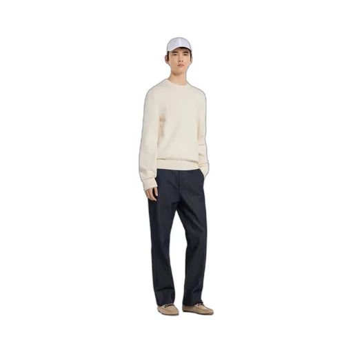 Knit Cotton Wool Jumper With Intarsia