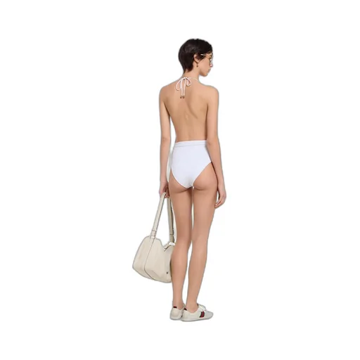Jersey Bodysuit With Metal Tag