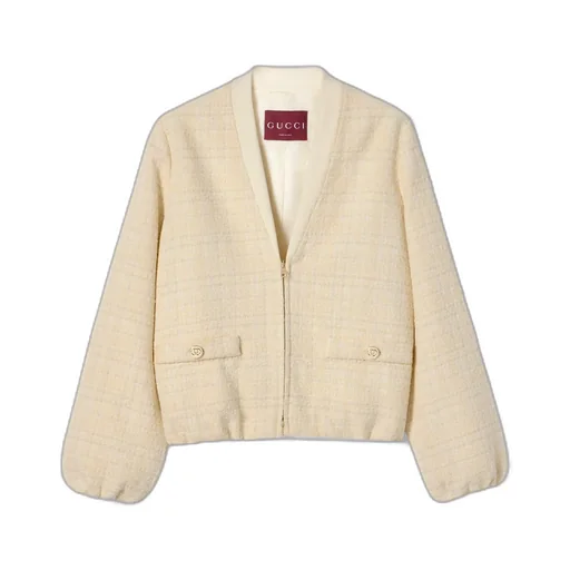 Check Cotton Tweed Jacket