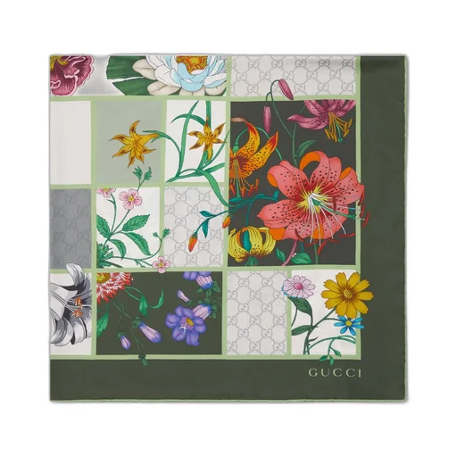 Printed Silk Twill Carré