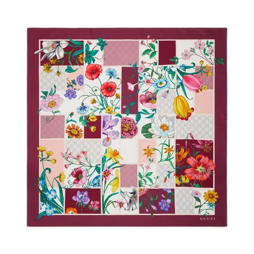 Printed Silk Twill Carré