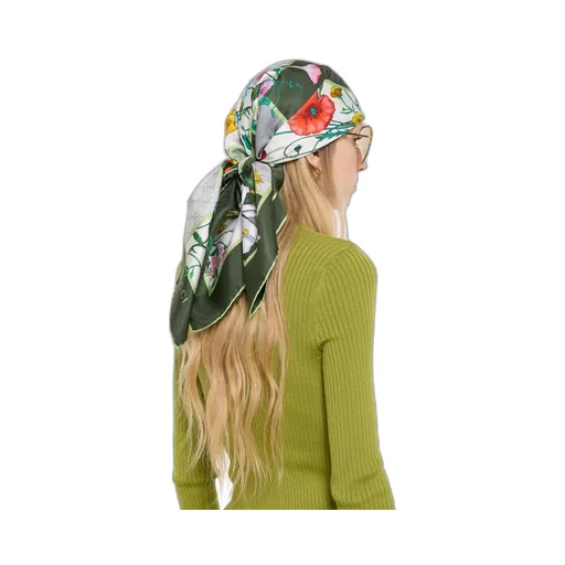Printed Silk Twill Carré
