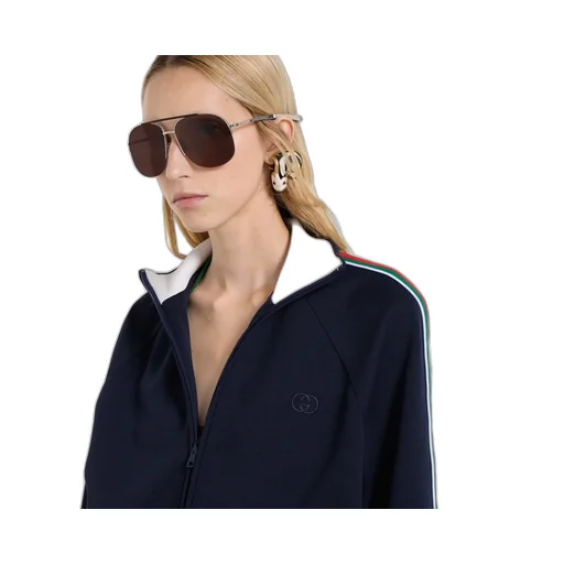 Technical Jersey Zip Jacket With Web