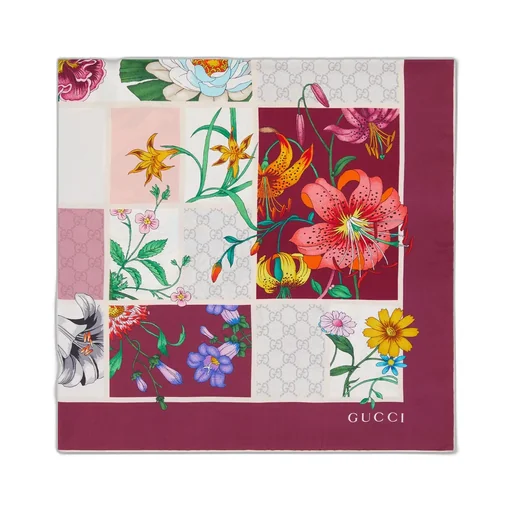 Printed Silk Twill Carré