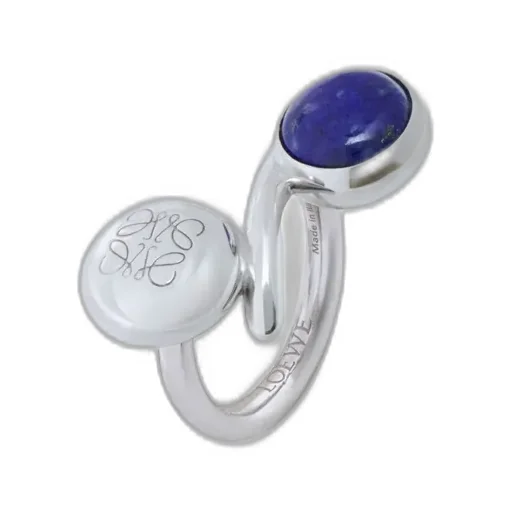 Anagram Pebble Ring In Sterling Silver And Lapis Lazuli