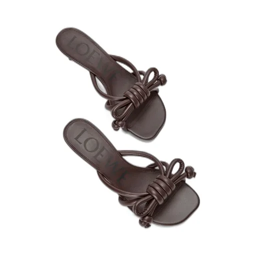 Flamenco Knot Sandal In Lambskin