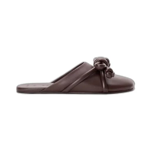 Flamenco Knot Mule In Lambskin