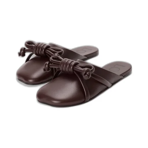Flamenco Knot Mule In Lambskin