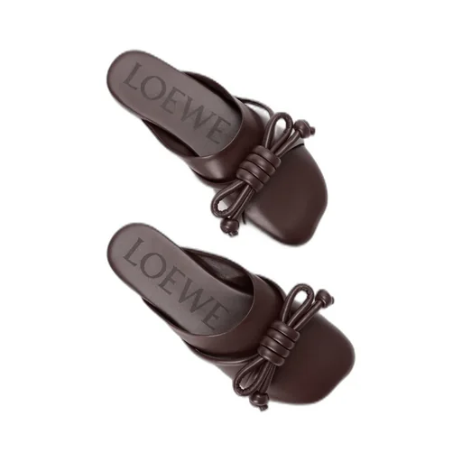 Flamenco Knot Mule In Lambskin