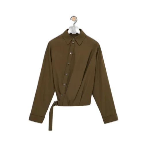 Draped Shirt In Cotton