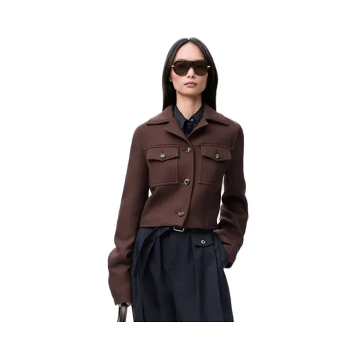 Cropped Jacket In Wool