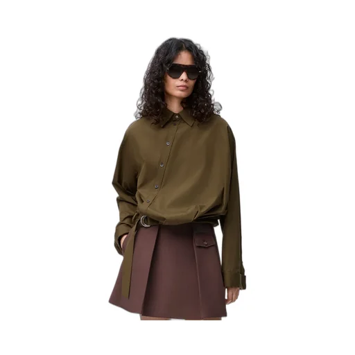 Draped Shirt In Cotton