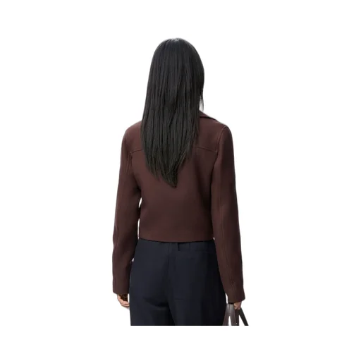 Cropped Jacket In Wool
