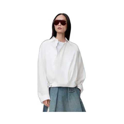 Draped Shirt In Cotton