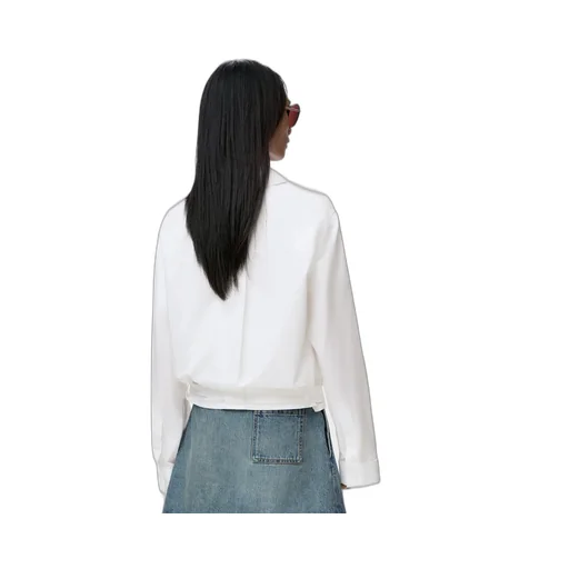 Draped Shirt In Cotton