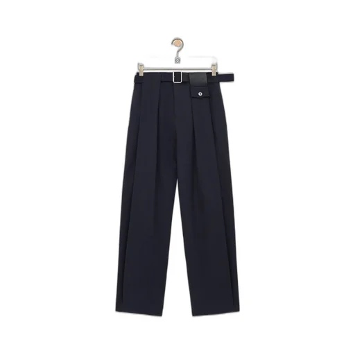 Trousers In Cotton And Silk