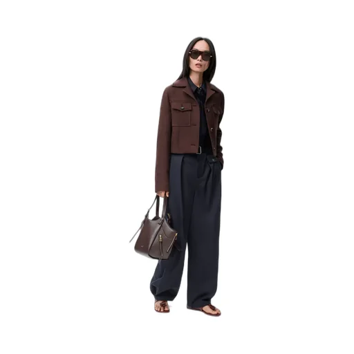 Trousers In Cotton And Silk