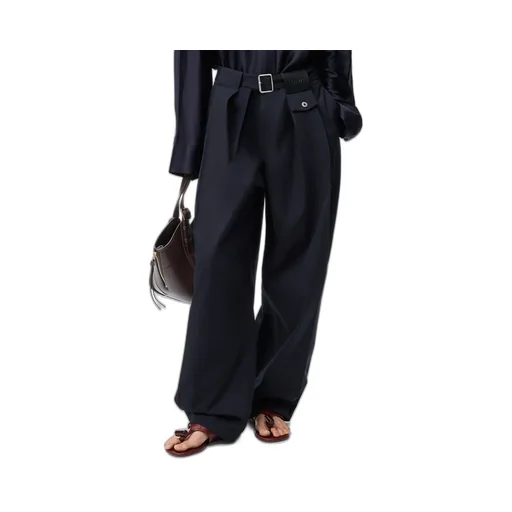 Trousers In Cotton And Silk