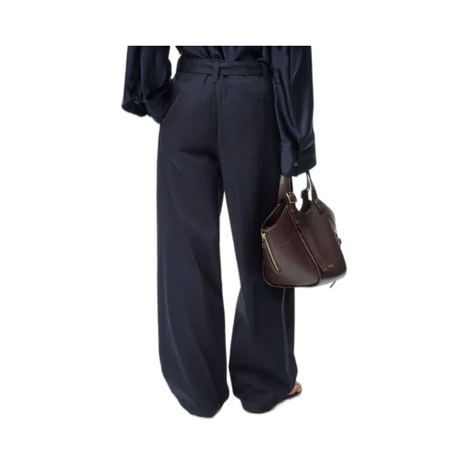 Trousers In Cotton And Silk