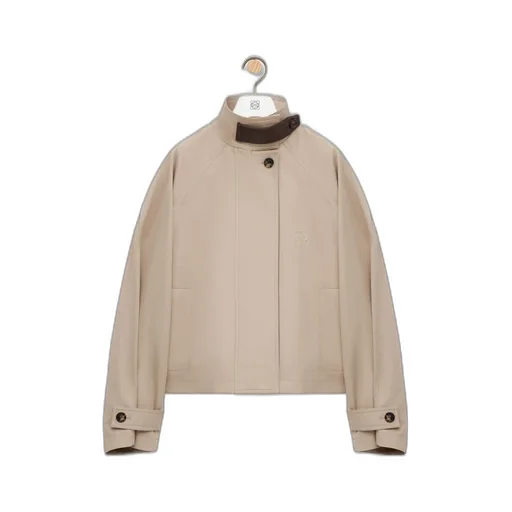 Short Parka In Cotton And Silk
