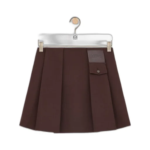 Mini Skirt In Wool