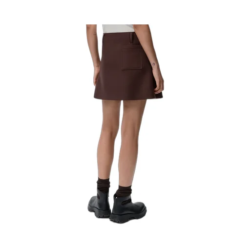 Mini Skirt In Wool
