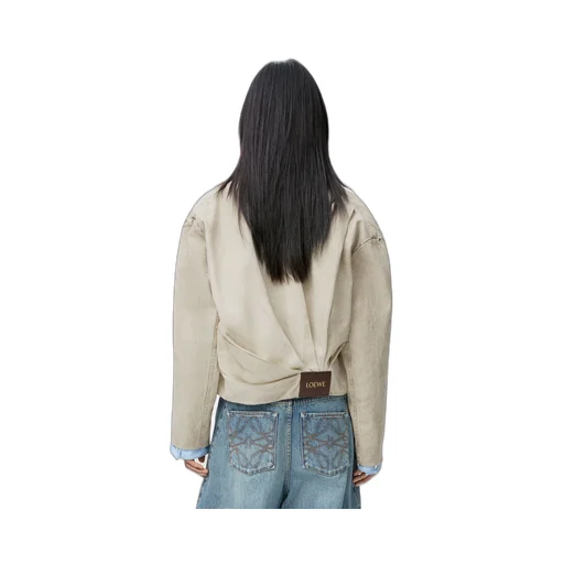 Draped Jacket In Cotton