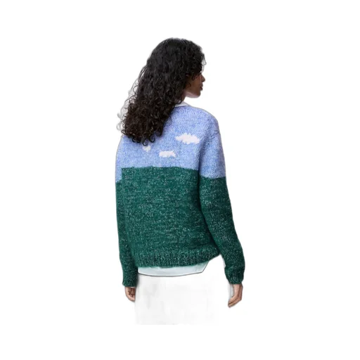 Sweater In Wool And Mohair