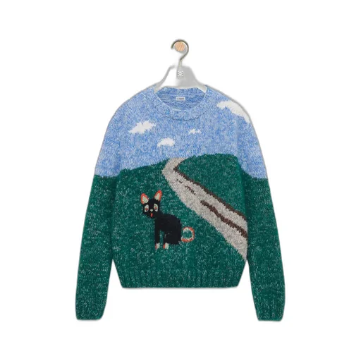 Sweater In Wool And Mohair