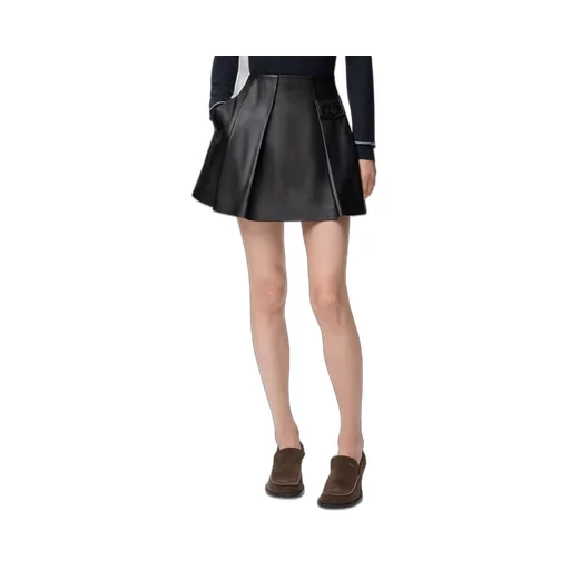 Mini Skirt In Nappa Lambskin