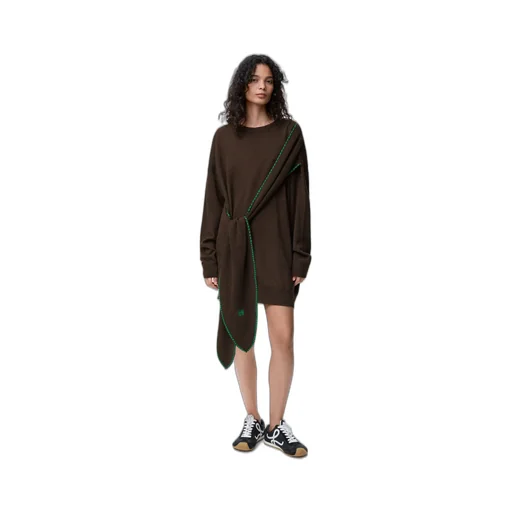 Scarf Dress In Wool
