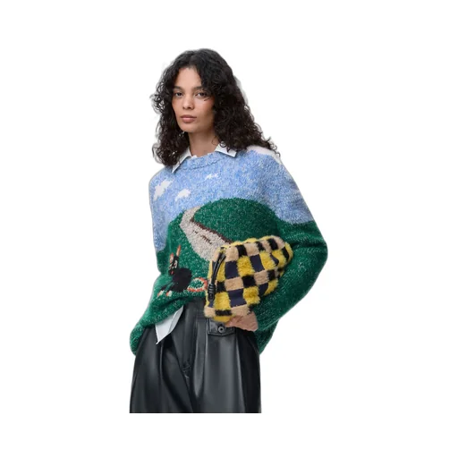 Sweater In Wool And Mohair