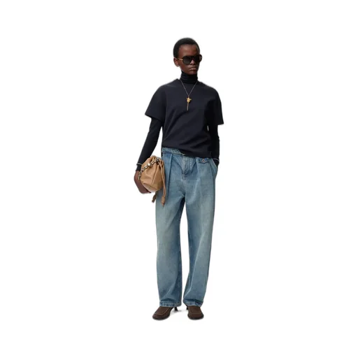 Asymmetric T-Shirt In Cotton Blend