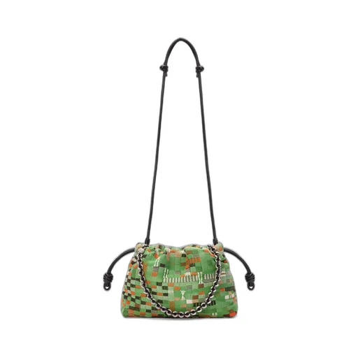 Medium Flamenco Purse In Embroidered Textile
