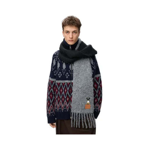 Scarf In Alpaca And Wool Blend