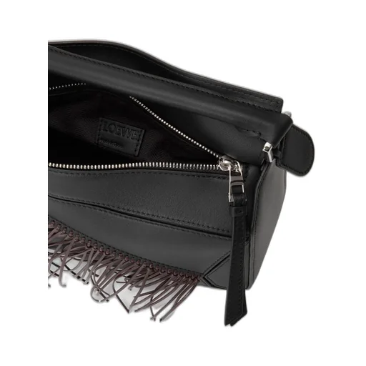 Fringe Small Puzzle Bag In Classic Calfskin