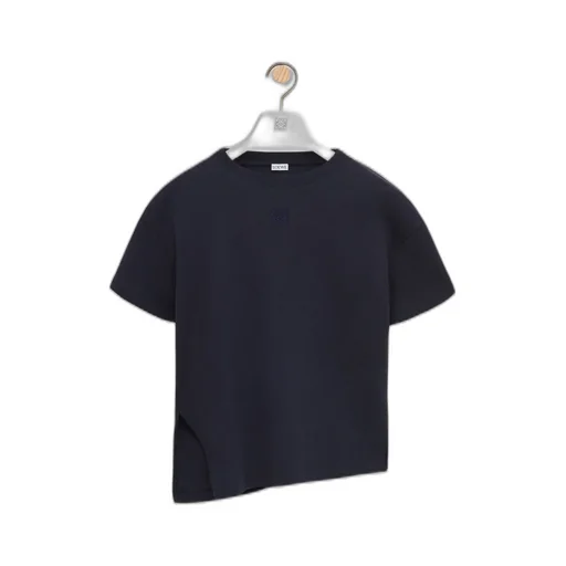 Asymmetric T-Shirt In Cotton Blend