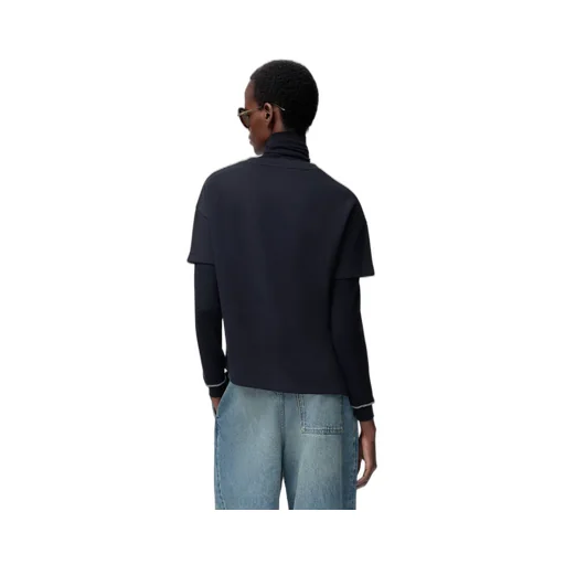 Asymmetric T-Shirt In Cotton Blend
