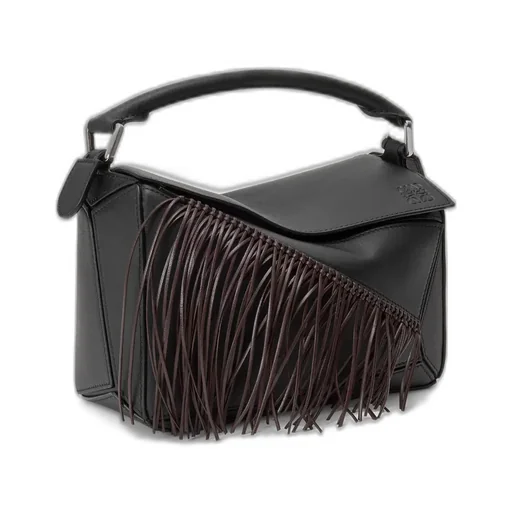 Fringe Small Puzzle Bag In Classic Calfskin