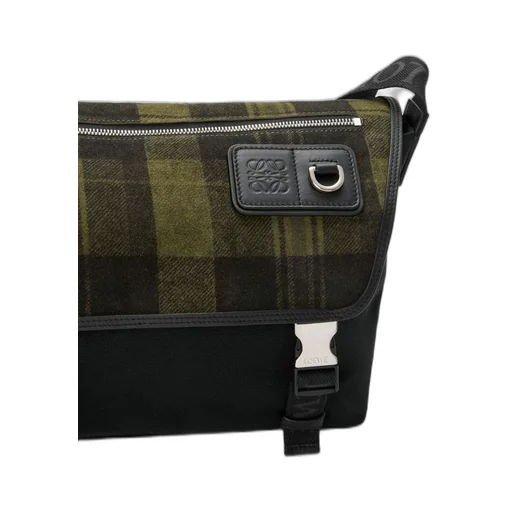 Medium Flex Messenger In Canvas And Brushed Suede