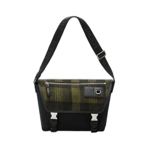 Medium Flex Messenger In Canvas And Brushed Suede