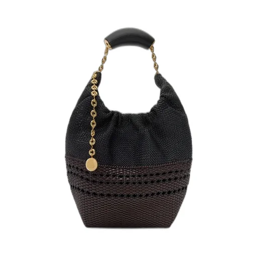 Small Squeeze Bag In Woven Nappa Calfskin