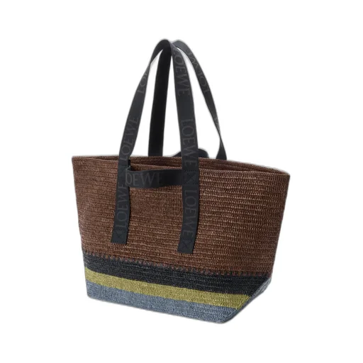 Fold Shopper In Raffia
