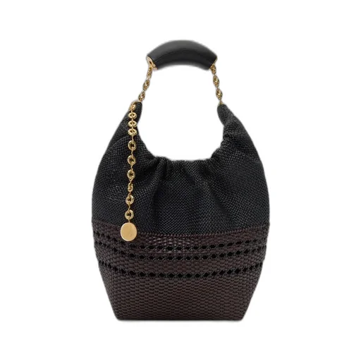 Small Squeeze Bag In Woven Nappa Calfskin