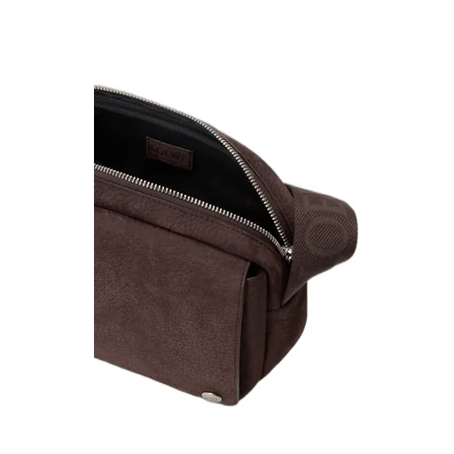 Medium Pebble Messenger Bag In Grained Nubuck